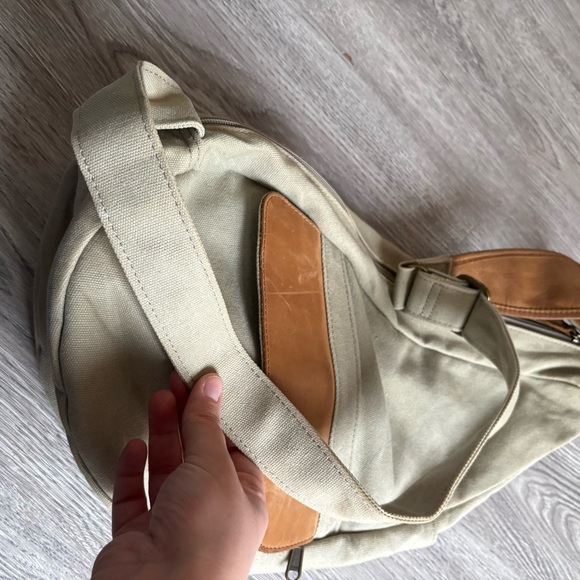 L.L Bean Vintage Ameribag Healthy Back Crossbody Sling Canvas Bag - Picture 12 of 14